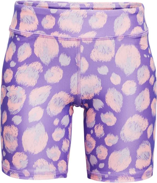Under Armour Girls' HeatGear Printed Bike Shorts
