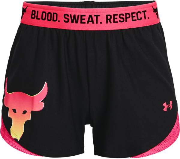 Under Armour Girls' Project Rock Play Up Shorts