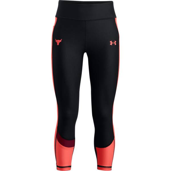 Under Armour Girls' Project Rock HeatGear Armour Ankle Crop Leggings