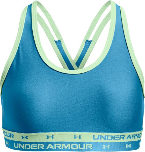 Under Armour Girls' HeatGear Solid Crossback Sports Bra