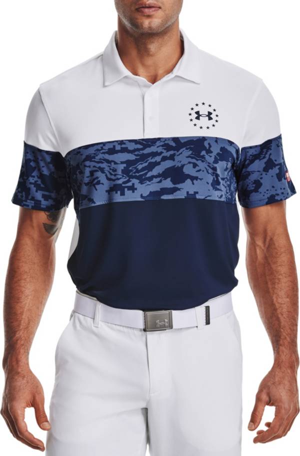 Under Armour Men's Freedom Blocked Golf Polo