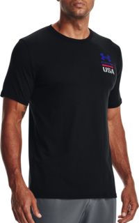 Under Armour 1333354035LG Freedom Chest Mens LG Gray S/S T-Shirt 