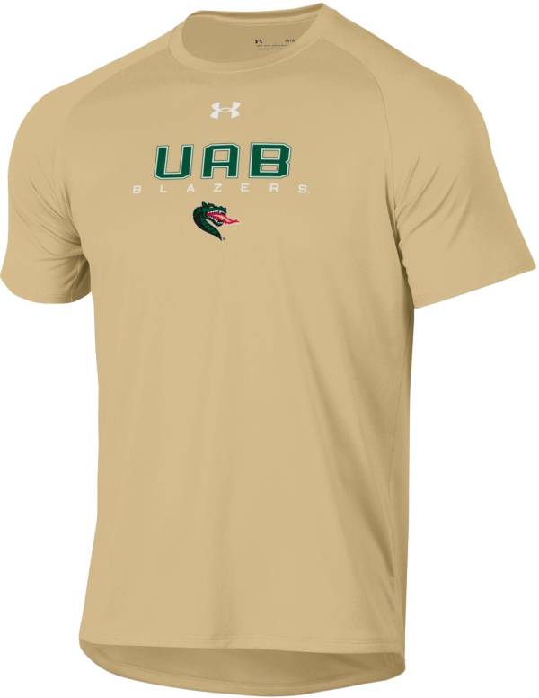 Under Armour Men's UAB Blazers Gold Tech Performance T-Shirt