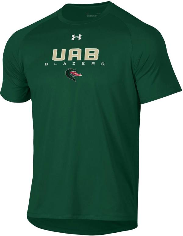 Under Armour Men's UAB Blazers Green Tech Performance T-Shirt