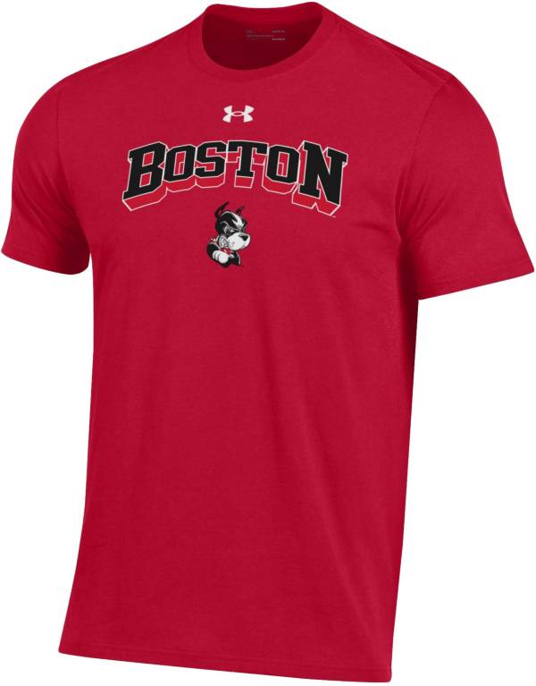 Under Armour Men's Boston Terriers Scarlet Performance Cotton T-Shirt