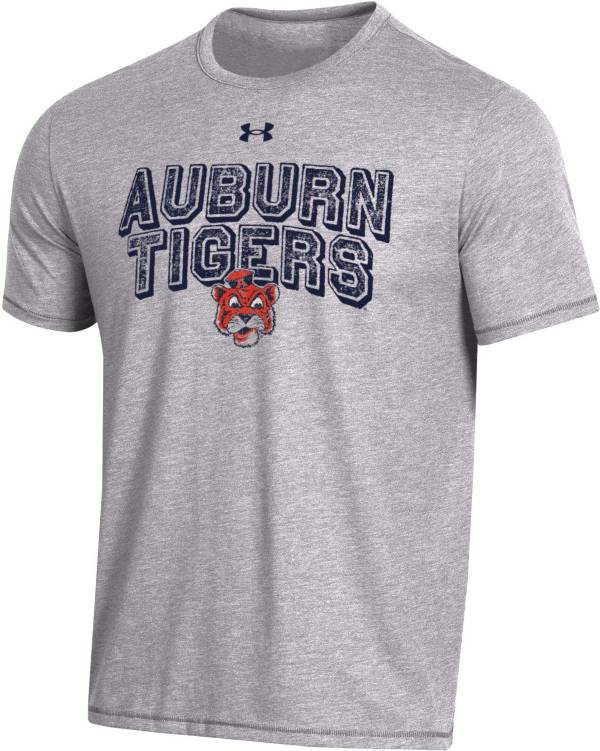 Under Armour Men's Auburn Tigers Grey Bi-Blend Performance T-Shirt