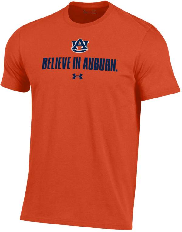Under Armour Men's Auburn Tigers Orange 'Color Out' Performance Cotton T-Shirt