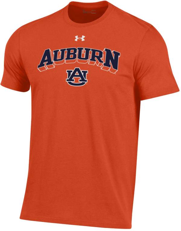 Under Armour Men's Auburn Tigers Orange Performance Cotton T-Shirt