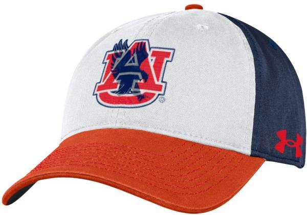 Under Armour Men's Auburn Tigers White Cotton Twill Adjustable Hat