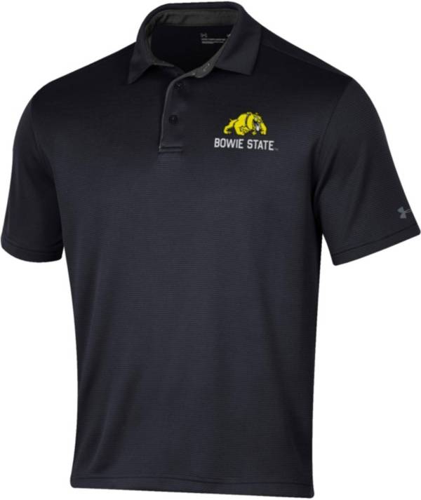 Under Armour Men's Bowie State Bulldogs Black Tech Polo