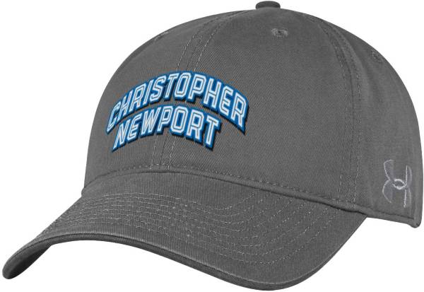 Under Armour Men's Christopher Newport Captains Grey Cotton Twill Adjustable Hat