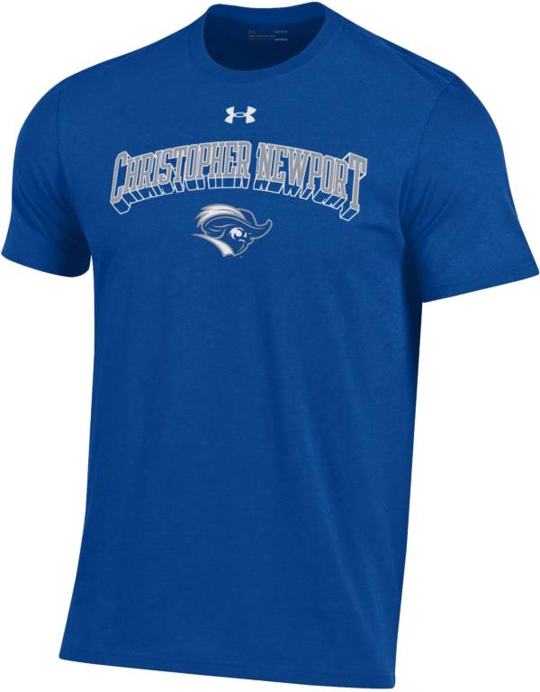 Under Armour Men's Christopher Newport Captains Royal Blue Performance Cotton T-Shirt