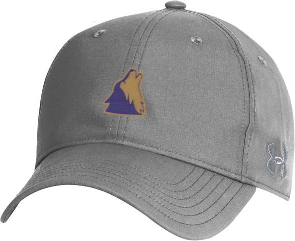 Under Armour Men's College of Idaho Yotes Grey Performance 2.0 Adjustable Hat