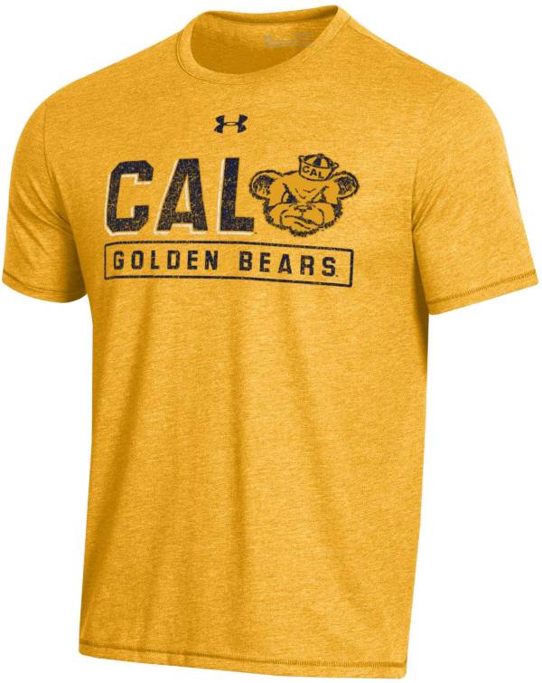 Under Armour Men's Cal Golden Bears Gold Bi-Blend Performance T-Shirt