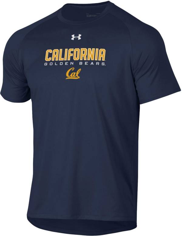 Under Armour Men's Cal Golden Bears Blue Tech Performance T-Shirt