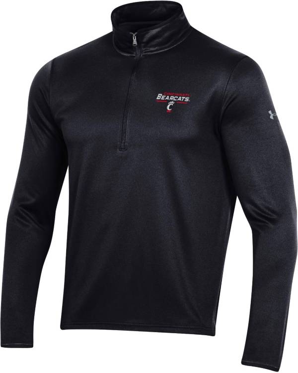 Under Armour Men's Cincinnati Bearcats Black Quarter-Zip Pullover Shirt product image