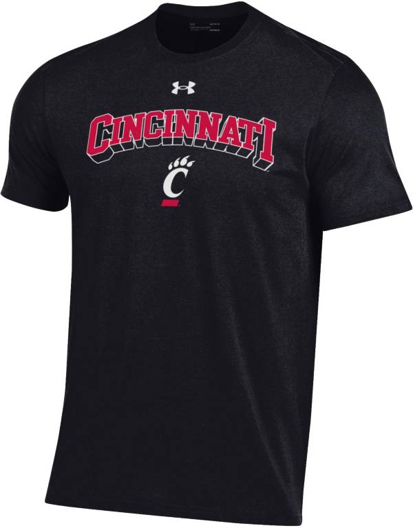 Under Armour Men's Cincinnati Bearcats Black Performance Cotton T-Shirt
