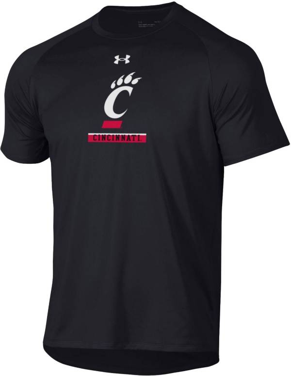 Under Armour Men's Cincinnati Bearcats Black Tech Performance T-Shirt