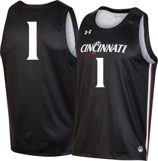 Under Armour Men's Cincinnati Bearcats #1 Black Replica Basketball Jersey