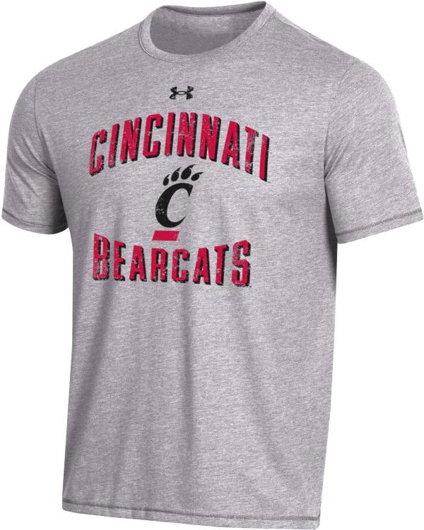 Under Armour Men's Cincinnati Bearcats Grey Bi-Blend Performance T-Shirt