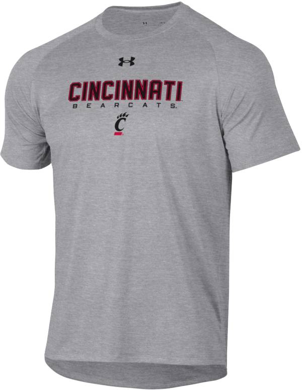 Under Armour Men's Cincinnati Bearcats Grey Tech Performance T-Shirt