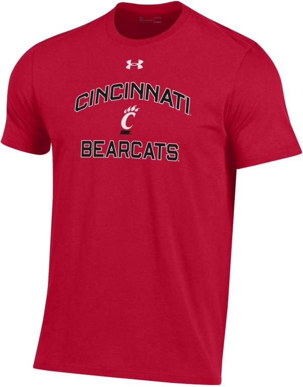 Under Armour Men's Cincinnati Bearcats Red Performance Cotton T-Shirt