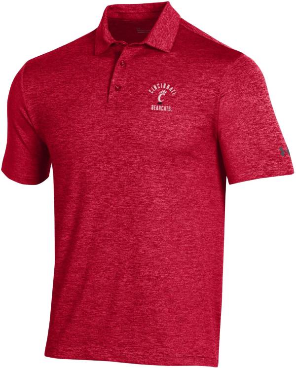 Under Armour Men's Cincinnati Bearcats Red Playoff Polo