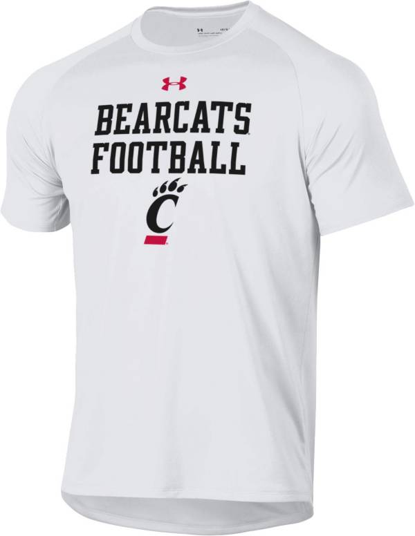 Under Armour Men's Cincinnati Bearcats White Tech Performance Football T-Shirt