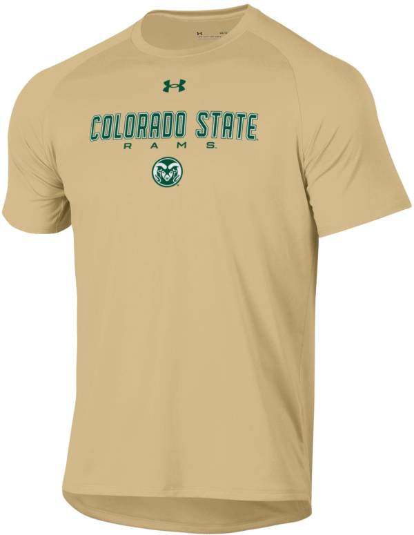 Under Armour Men's Colorado State Rams Gold Tech Performance T-Shirt