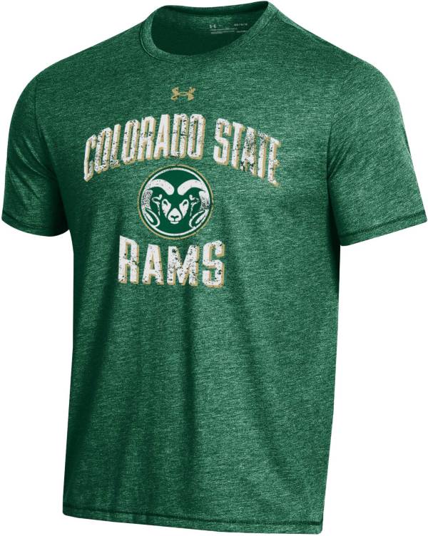 Under Armour Men's Colorado State Rams Green Bi-Blend Performance T-Shirt