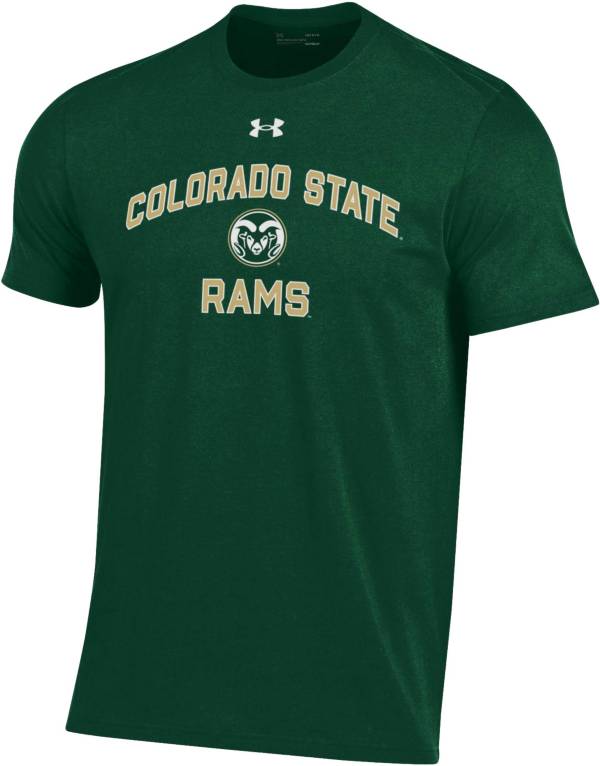 Under Armour Men's Colorado State Rams Green Performance Cotton T-Shirt