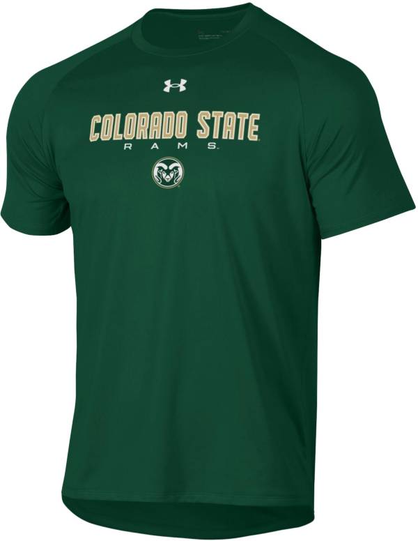 Under Armour Men's Colorado State Rams Green Tech Performance T-Shirt