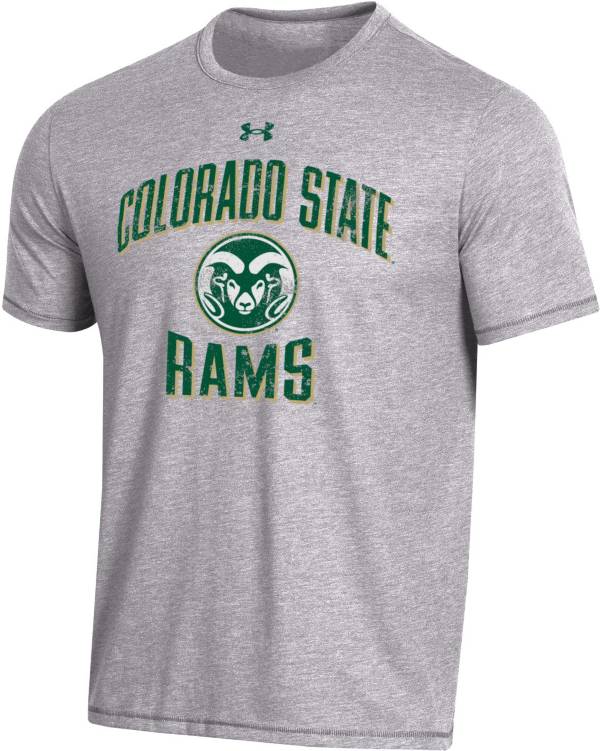 Under Armour Men's Colorado State Rams Grey Bi-Blend Performance T-Shirt