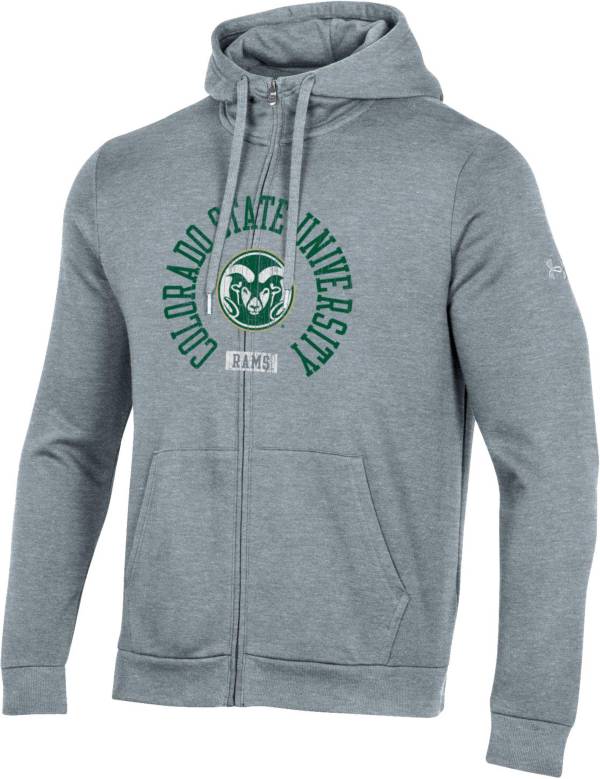 Under Armour Men's Colorado State Rams Grey All Day Full-Zip Hoodie