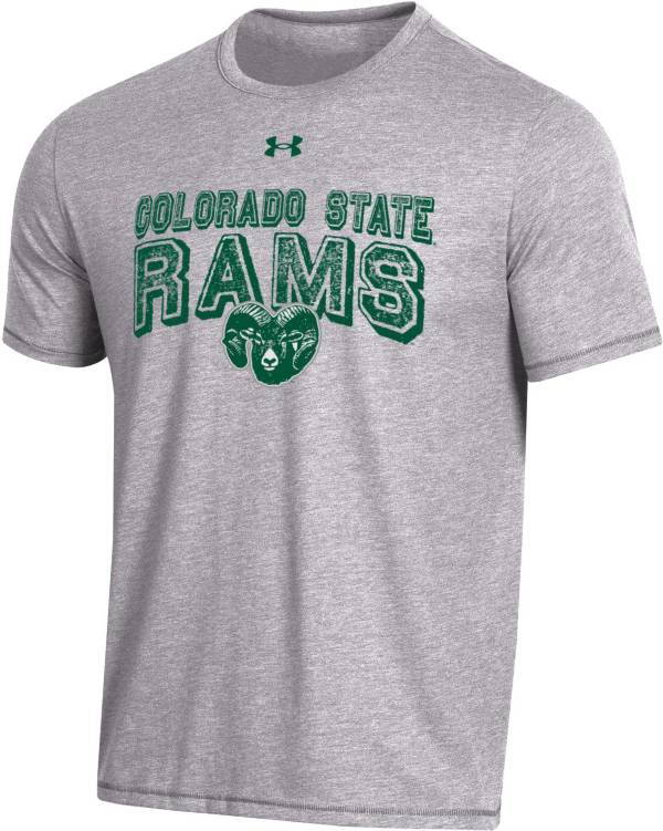 Under Armour Men's Colorado State Rams Grey Bi-Blend Performance T-Shirt