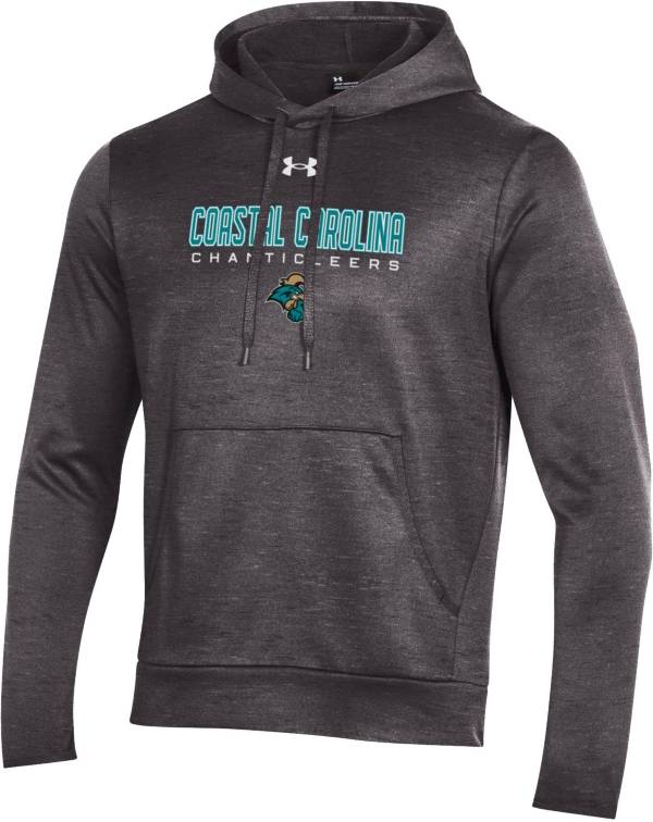 Under Armour Men's Coastal Carolina Chanticleers Grey Armour Fleece Pullover Hoodie