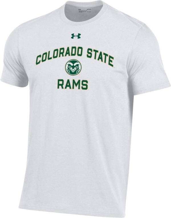 Under Armour Men's Colorado State Rams White Performance Cotton T-Shirt
