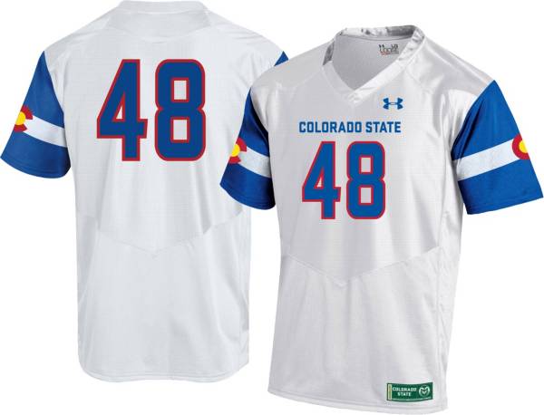 Under Armour Men's Colorado State Rams #48 ‘Colorado Pride' Replica Football White Jersey product image