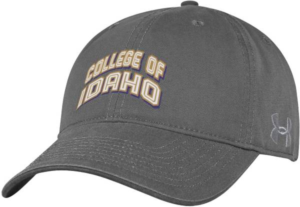 Under Armour Men's Idaho Vandals Grey Cotton Twill Adjustable Hat product image