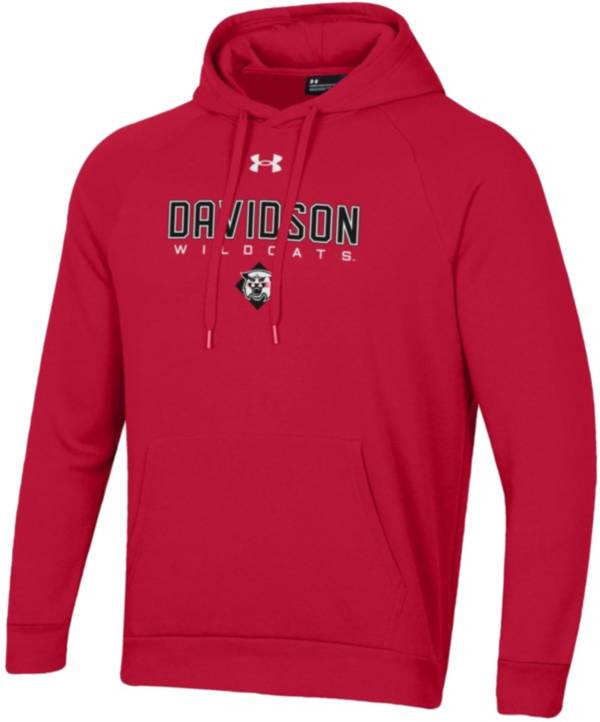 Under Armour Men's Davidson Wildcats Red All Day Hoodie