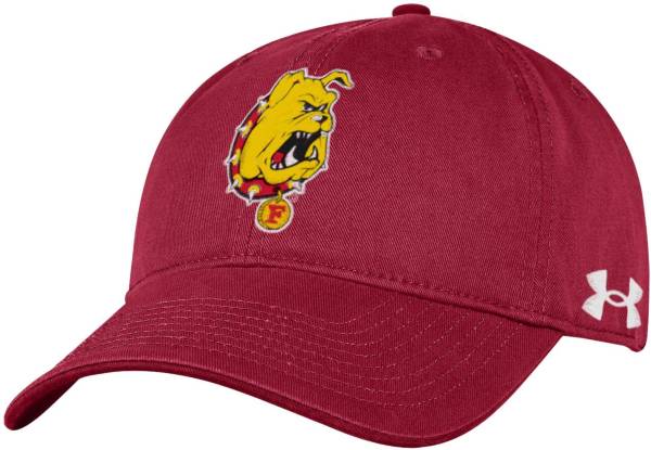 Under Armour Men's Ferris State Bulldogs Crimson Cotton Twill Adjustable Hat