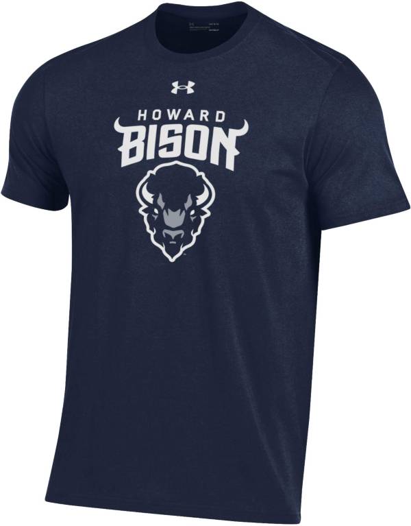 Under Armour Men's Howard Bison Blue Performance Cotton T-Shirt