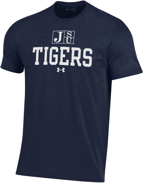 Under Armour Men's Jackson State Tigers Navy Performance Cotton T-Shirt