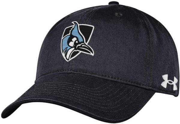 Under Armour Men's Johns Hopkins Blue Jays Black Cotton Twill Adjustable Hat