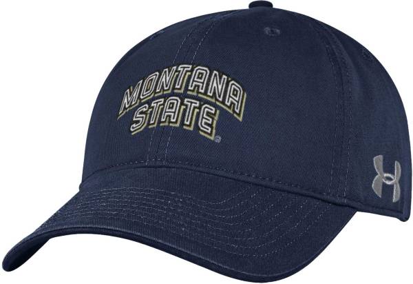 Under Armour Men's Montana State Bobcats Blue Cotton Twill Adjustable Hat