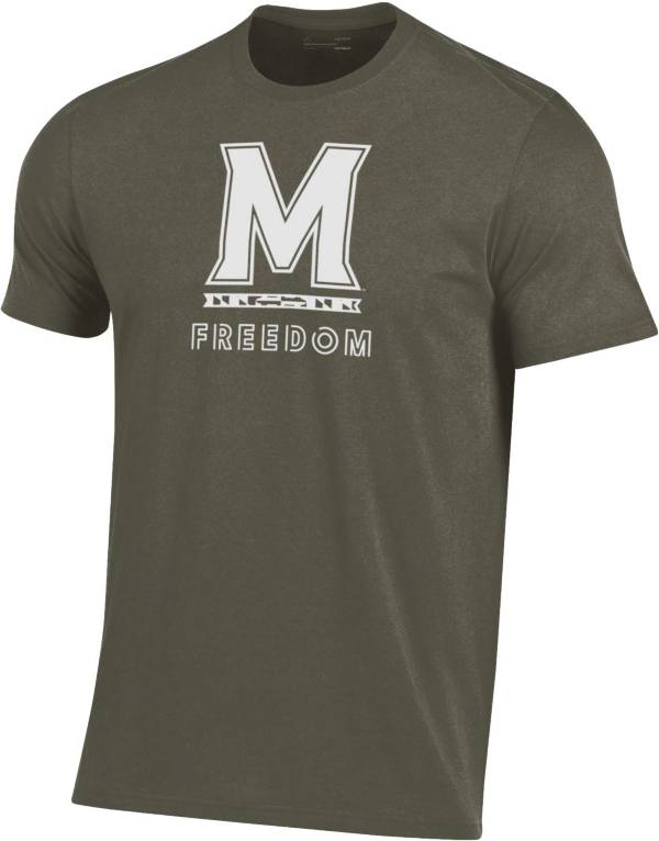 Under Armour Men's Maryland Terrapins Beige Freedom Performance Cotton T-Shirt