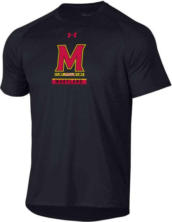 Under Armour Men's Maryland Terrapins Black Tech Performance T-Shirt