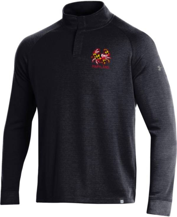 Under Armour Men's Maryland Terrapins ‘Maryland Pride' Quarter-Snap Black Shirt