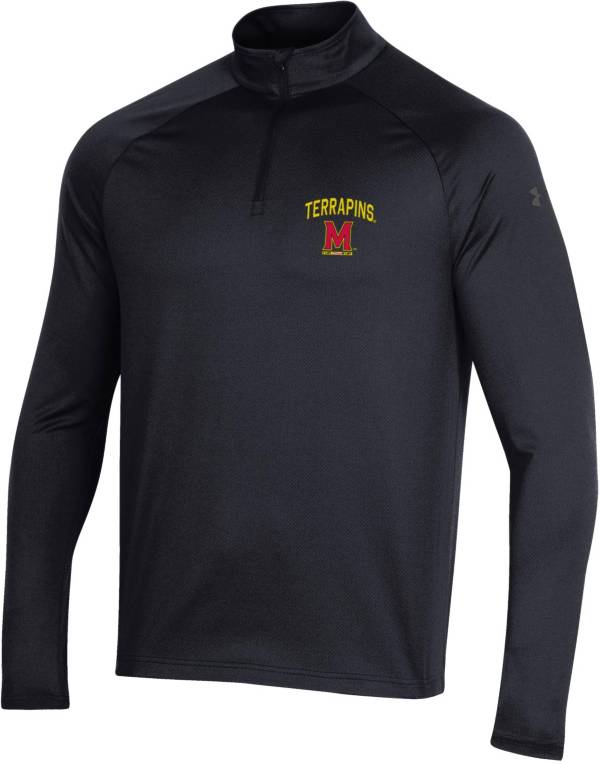 Under Armour Men's Maryland Terrapins Black Tech Quarter-Zip Pullover Shirt product image
