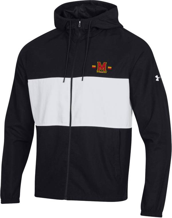 Under Armour Men's Maryland Terrapins Black Wind Full-Zip Jacket